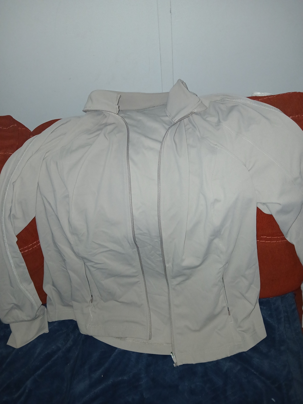 Avia Light Beige Full-Zip Jacket